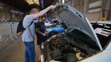 Los vehículos a subastar, en exposición.