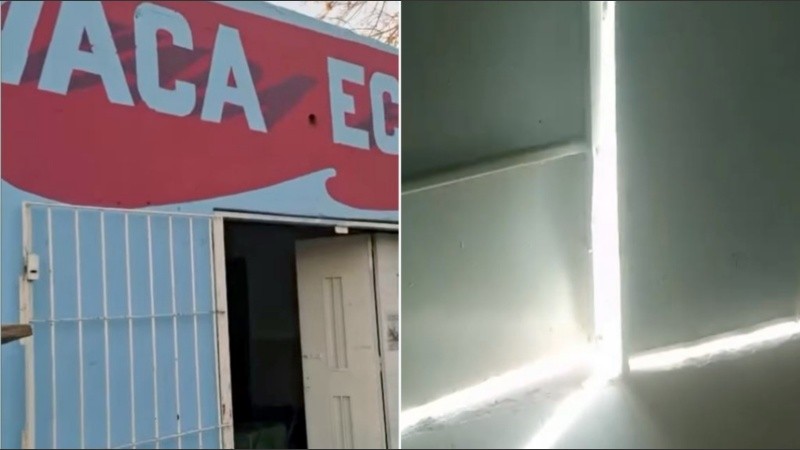 Los autores del robo forzaron un portón de chapa y sustrajeron varios elementos.