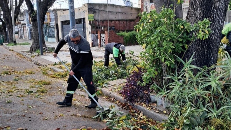 El viento complicó algunas zonas de la ciudad.