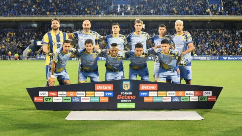 Los once titulares de Central que saltaron a la cancha este domingo ante Talleres.