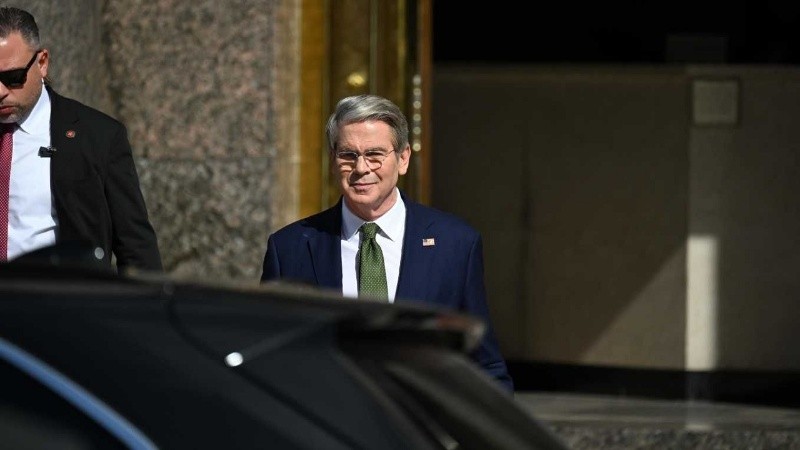 El secretario del Tesoro de Estados Unidos, Scott Bessent, se reunió con Milei el 14 de abril.