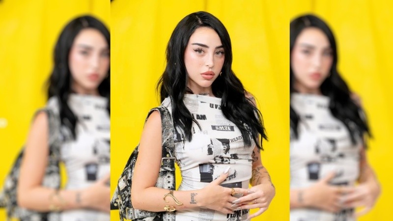 La cantante rosarina Nicki Nicole.