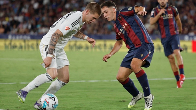 Mastantuono fue titular y marcó en la victoria 4-1 del Real Madrid sobre el Levante, el martes.