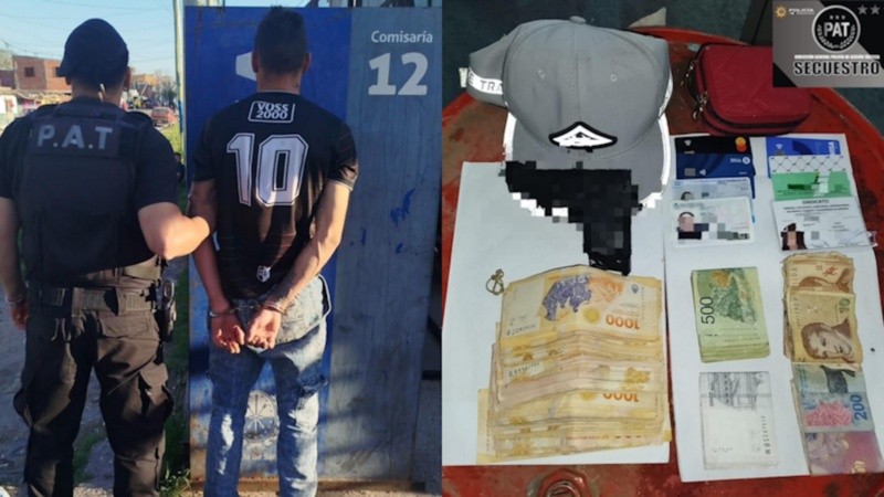 Uno de los detenidos en el operativo de este miércoles.