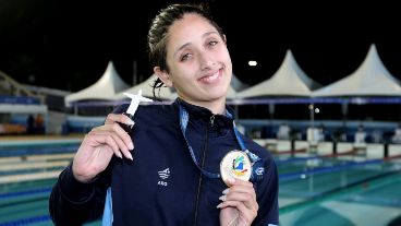 La chica de 17 años ya es el presente de la natación argentina.