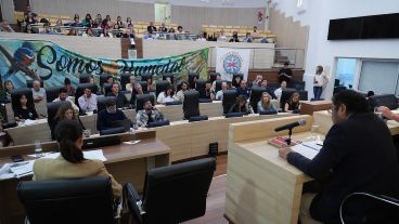 La jornada pública comenzó pasadas las 17 en el Concejo y hubo unos 30 expositores. 