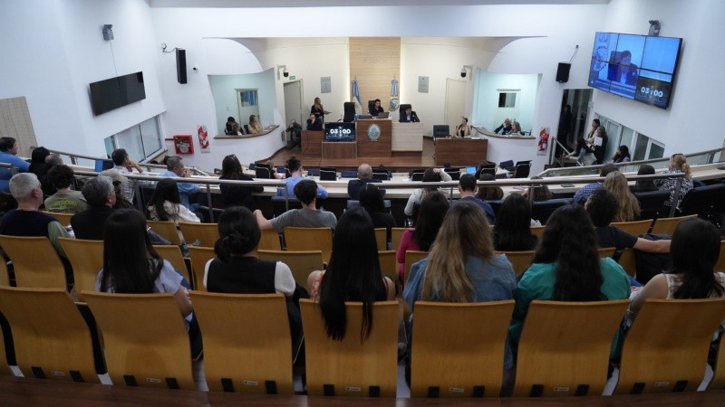 La jornada pública comenzó pasadas las 17 en el Concejo y hubo unos 30 expositores. 