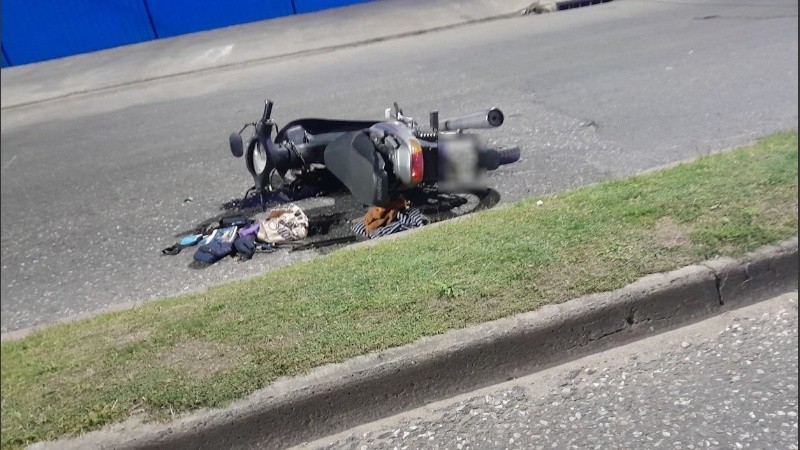 La escena que se encontró la Policia al llegar al lugar.