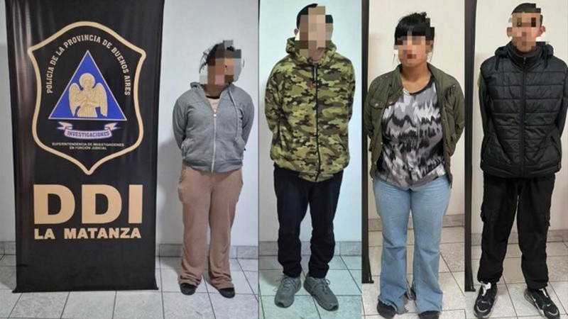 Los cuatro detenidos que se negaron a declarar.