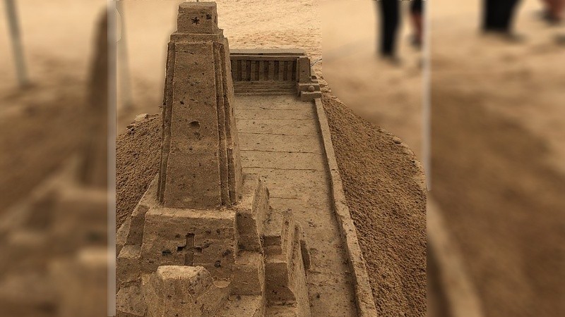 Así quedó la obra del artista Alejandro Arce