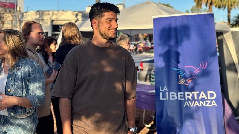 El candidato a diputado nacional de La Libertad Avanza, Agustín Pellegrini.