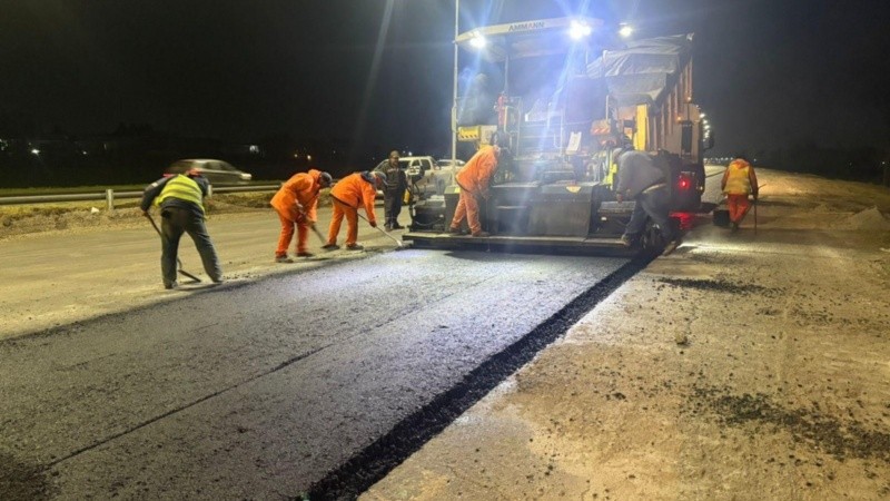 Las últimas semanas hubo trabajos nocturnos.