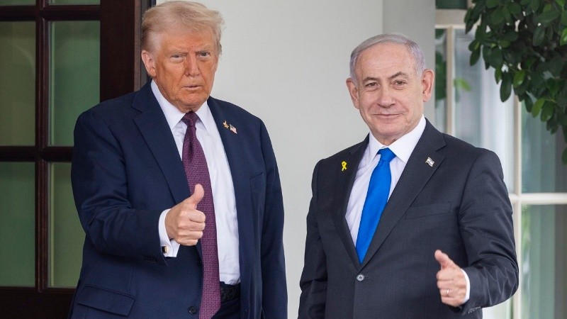 Donald Trump recibió a Benjamin Netanyahu en la Casa Blanca para discutir el plan de paz para la Franja de Gaza.