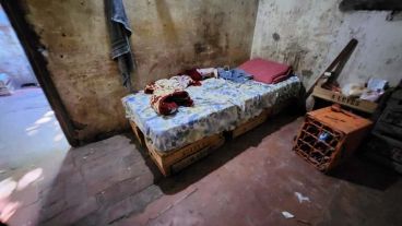 Los trabajadores dormían en taperas sin servicio alguno.