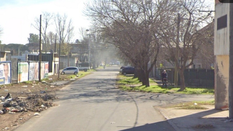 El cruce de Filiberto y Urizar, en el límite de Fisherton.