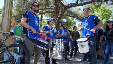 Manifestación durante toda la jornada en la plaza San Martín.