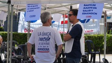 Manifestación durante toda la jornada en la plaza San Martín.