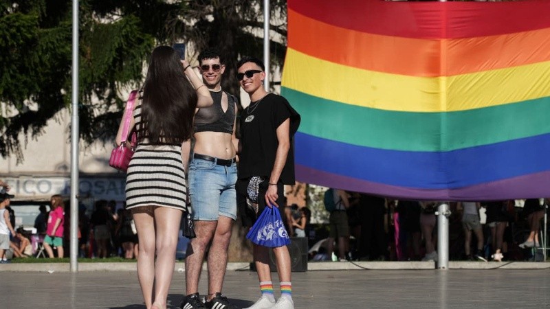 La previa tuvo mucho color en la ciudad.