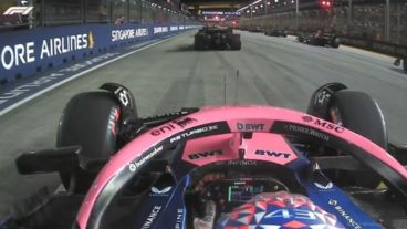 Franco Colapinto, en la grilla de partida, antes del zarpaso.