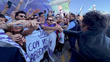 Javier Milei hizo una breve visita a Santa Fe este fin de semana