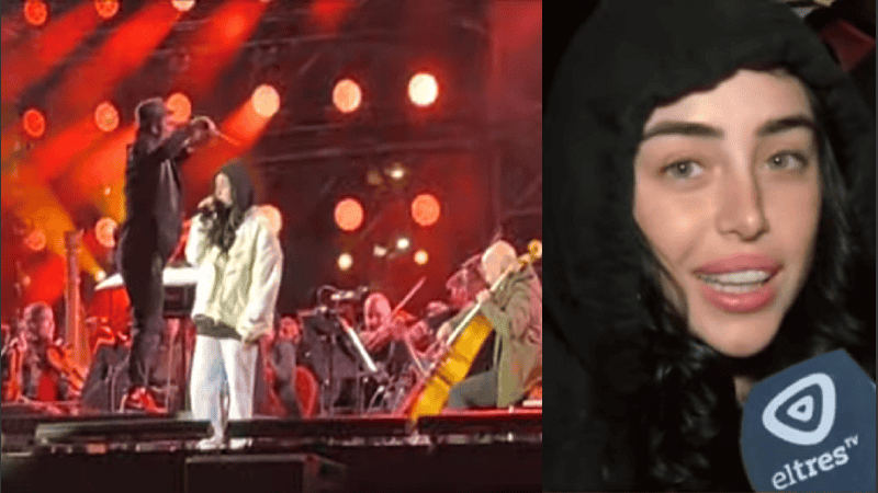 La famosa artista rosarina ensayó en el escenario con la Sinfónica y previamente dialogó con El Tres.