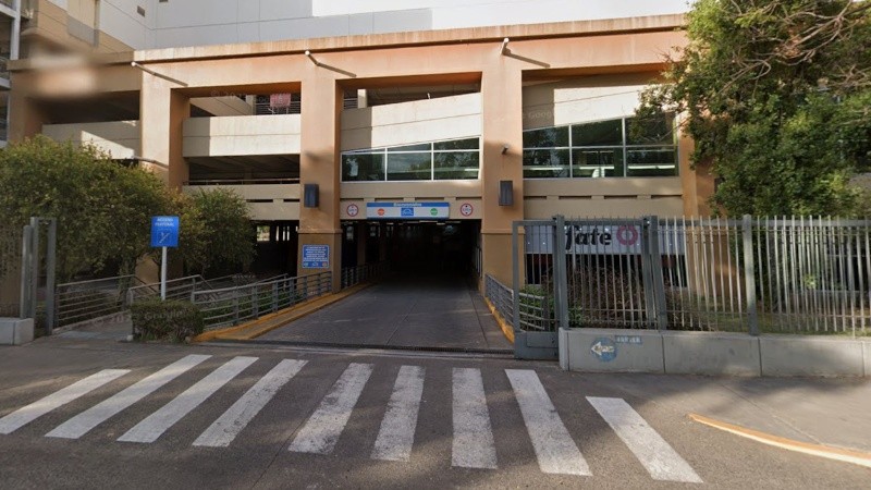 El estacionamiento del shopping de la zona norte.