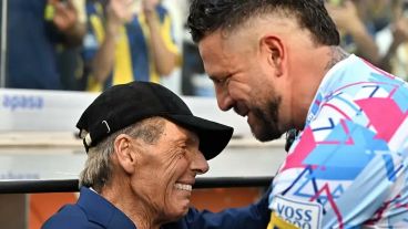 Broun y aquel encuentro con Russo en el Gigante, cuando jugó ante Boca.