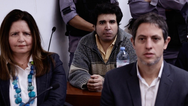 Sabag Montiel este miércoles durante la lectura del fallo que lo condenó a 10 años de prisión por el intentpo de asesinato contra Cristina Kirchner.