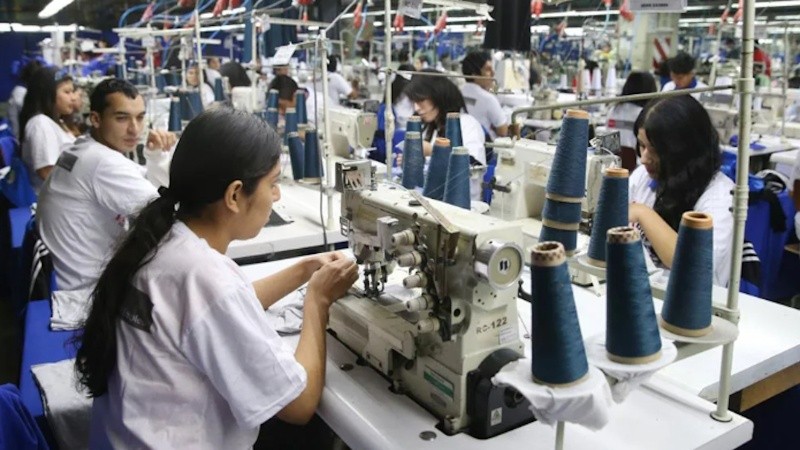 La industria textil tuvo la mayor caída interanual en agosto.