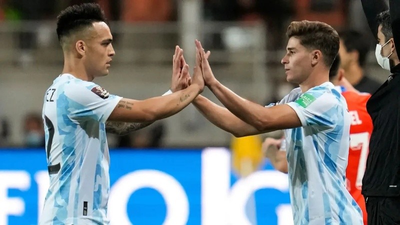 Lautaro-Julián sería la dupla de ataque argentina