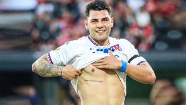 Nacho Russo le dedicó el gol a su papá.