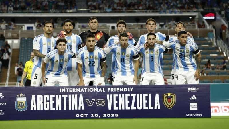 El equipo argentino que enfrentó a Venezuela
