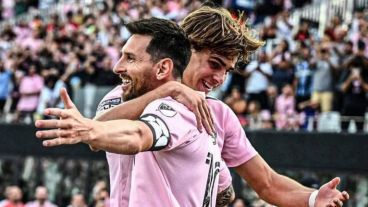 Tiempos felices: Messi y Cremaschi en el Inter Miami de Estados Unidos.