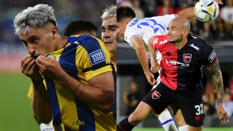 Véliz es uno de los goleadores de Central; Cocoliso González una de las cartas ofensivas de Newell's.