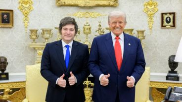 Milei y Trump en el Salón Oval de la Casa Blanca.