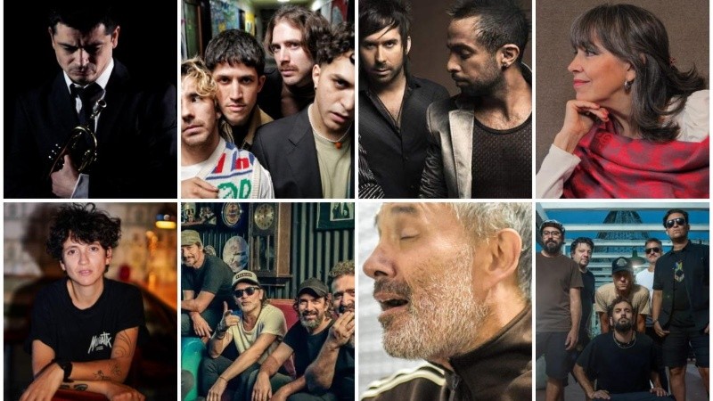 Los recitales en Rosario, de jueves a domingo.