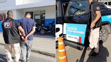 El agresor fue traslado a sede policial.