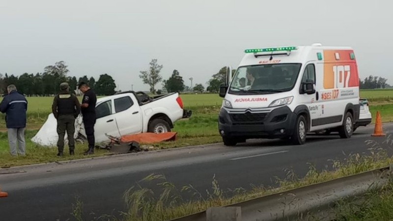 El accidente ocurrió el viernes a la tarde cerca del acceso a Carcarañá.