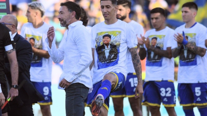 Kily González volvió al Gigante en una tarde muy especial por el homenaje a Russo.