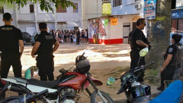 La escena del crimen en Juan XXIII al 5700.