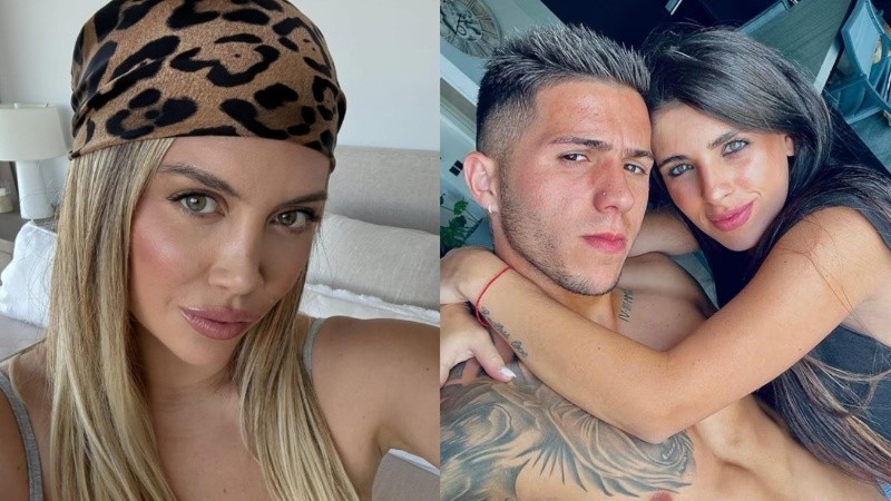 Wanda Nara, Enzo Fernández y Valentina Cervantes.