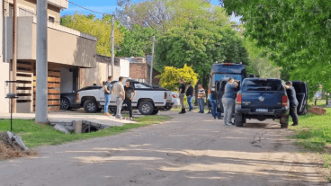 La casa donde se produjo el doble crimen.