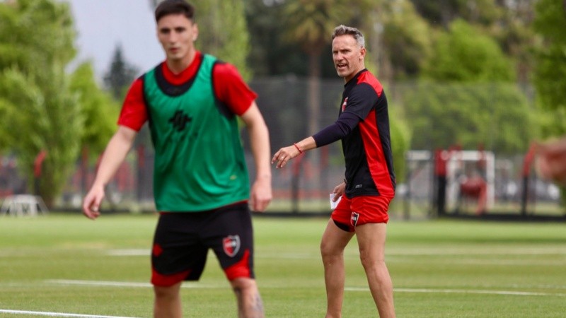 Bernardi, de 48 años, durante la práctica de este miércoles en Bella Vista.