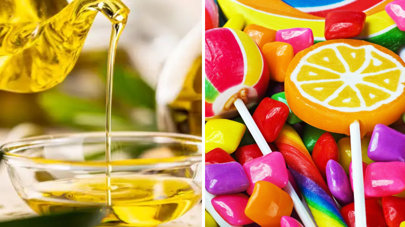 Prohibió la elaboración y comercialización de dos marcas de aceite de oliva y de una golosina tipo oblea.