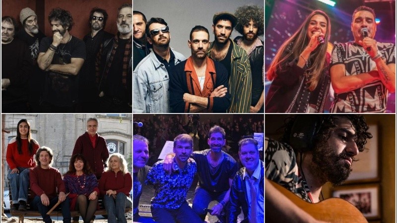 Una agenda de recitales en Rosario.