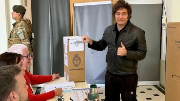 El presidente en la votación de este domingo,