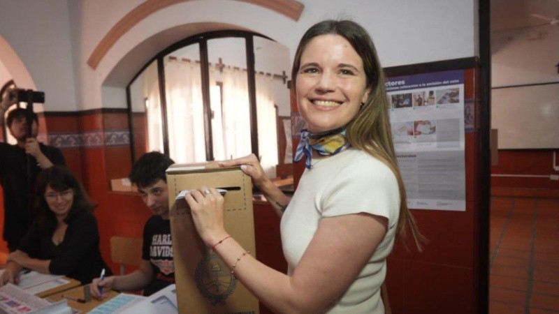 La primera candidata a diputada de Fuerza Patria, Caren Tepp.