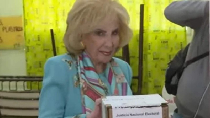 La diva dijo presente en las urnas