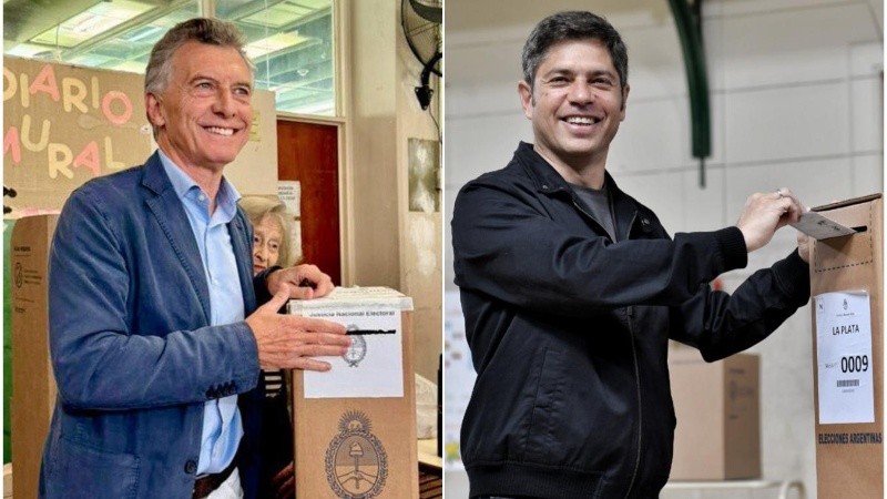 El ex presidente Mauricio Macri y el gobernador de Buenos Aires, Axel Kicillof.