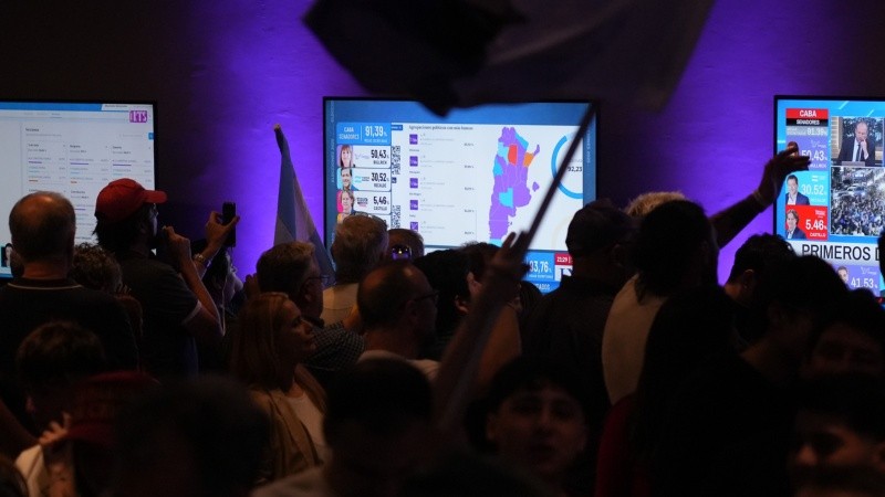 El mapa violeta que hizo delirar a los libertarios en Rosario.